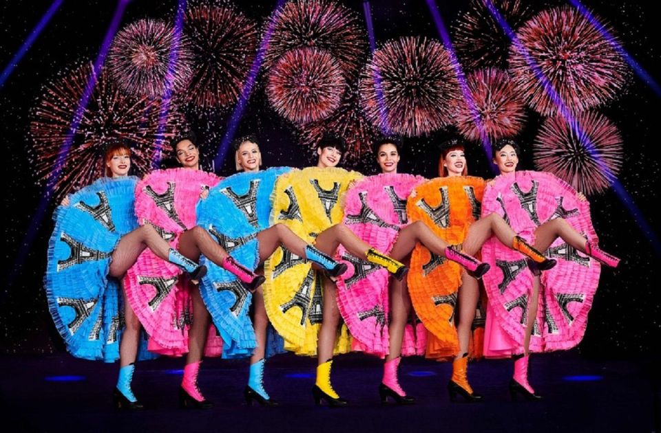 Paris: 3-Course Dinner & Show at Paradis Latin Cabaret - L’Oiseau Paradis: Modern French Cancan, Live Singing, and Tech-Driven Showmanship