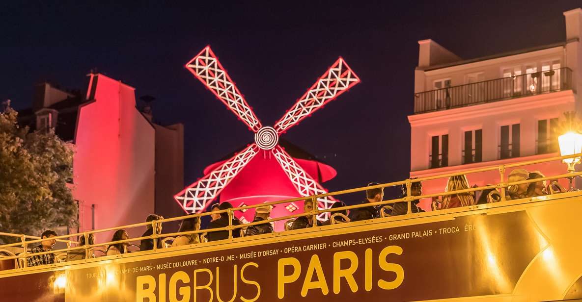Paris: Big Bus Panoramic Night Tour by Open-Top Bus - Key Points You Should Know Before You Go