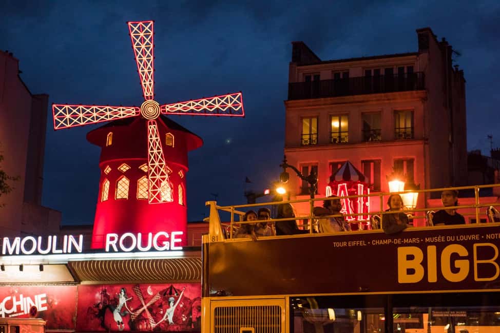 Paris: Big Bus Panoramic Night Tour by Open-Top Bus - Musée d’Orsay, Place Saint-Michel, and the Run Toward Trocadéro