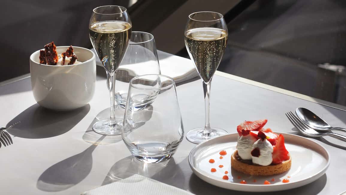 Paris: Eiffel Tower's Madame Brasserie 3-course lunch 12:00 - Eiffel Tower time after lunch: first-floor views and the glass-floor moment