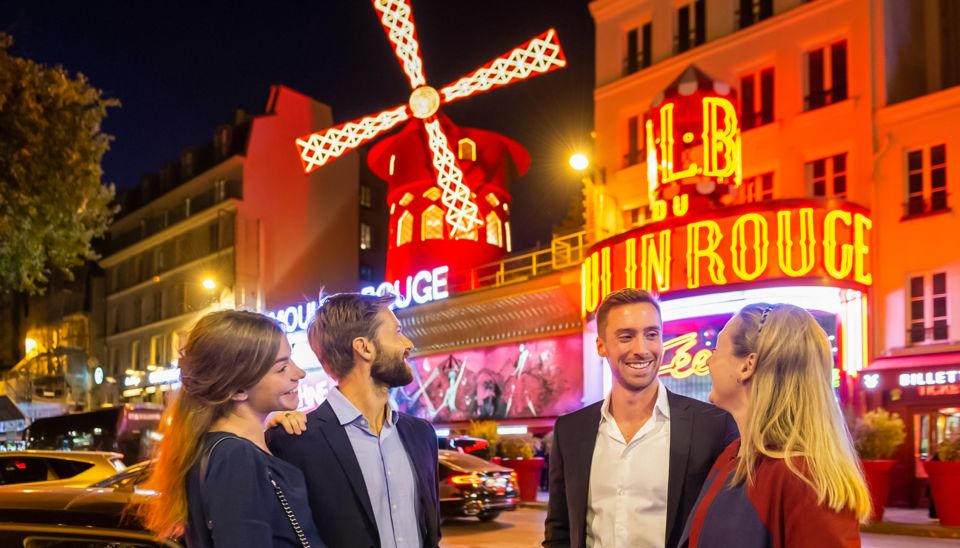 Paris: Evening Sightseeing Tour and Moulin Rouge Show - Passing Eiffel, Notre Dame, and the Louvre without the daytime crowds