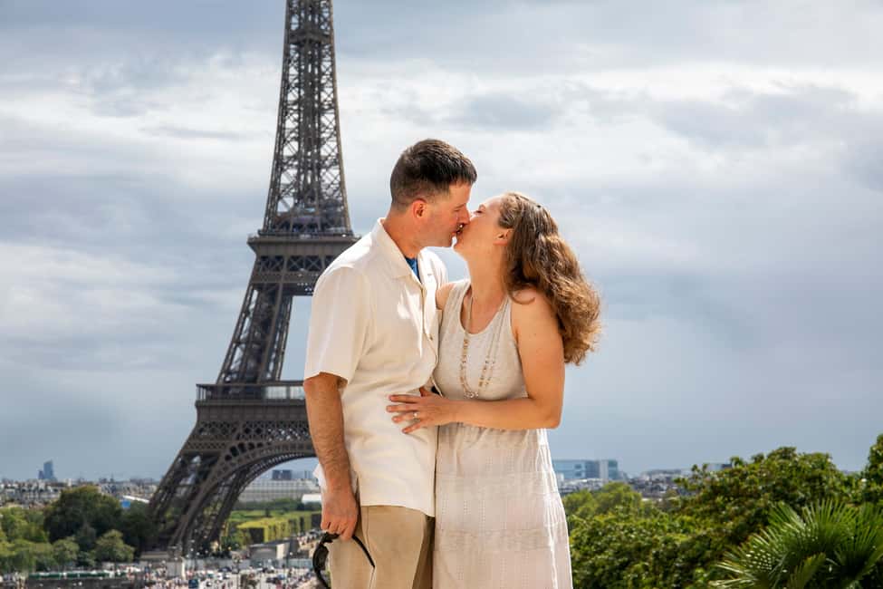Paris: Photoshoot Around Eiffel Tower with 55 Edited Photos - What You Get: 55 Edited Photos Delivered Fast