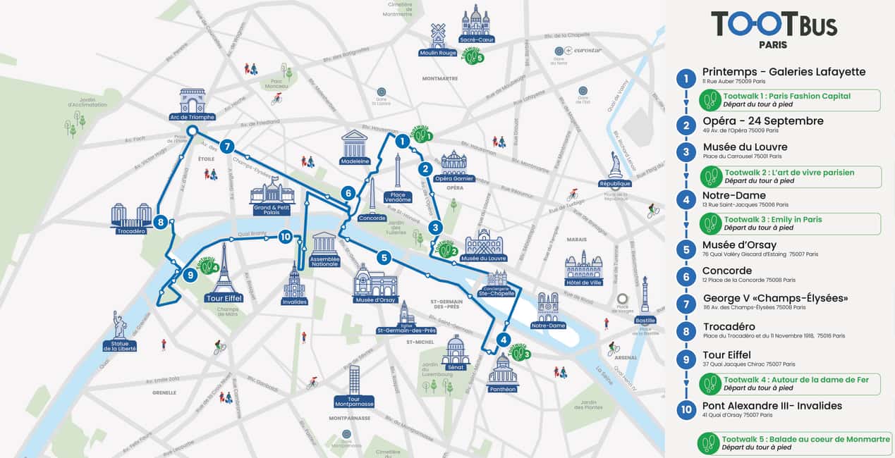 Paris: Tootbus Hop-on Hop-off with optional river cruise - Practical comfort details you’ll feel on the ride