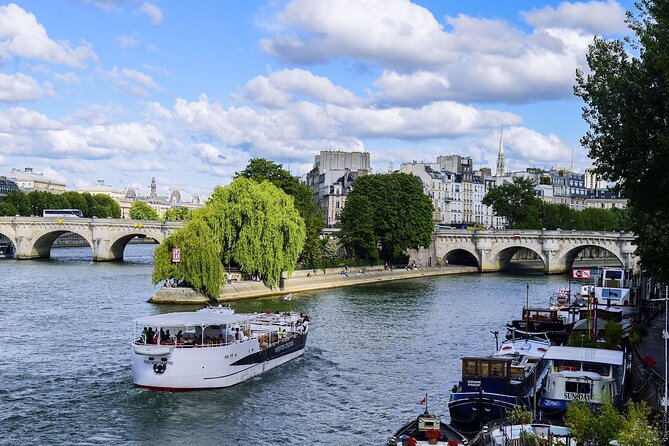 Seine River Guided Cruise by Vedettes de Paris - Notre-Dame, Saint Geneviève, and the Left Bank reach toward the Louvre